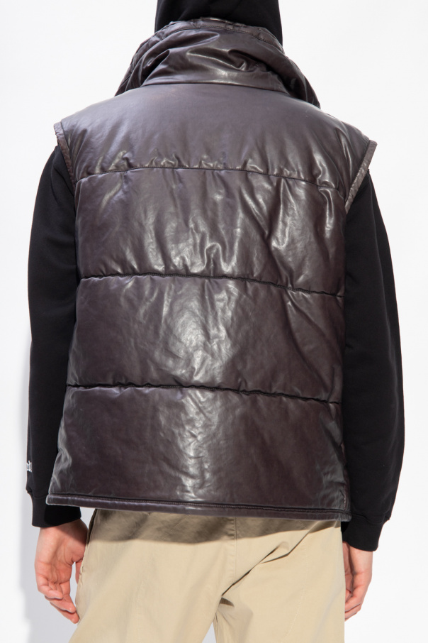 Brown Vest with stand collar Dsquared2 - SchaferandweinerShops Canada